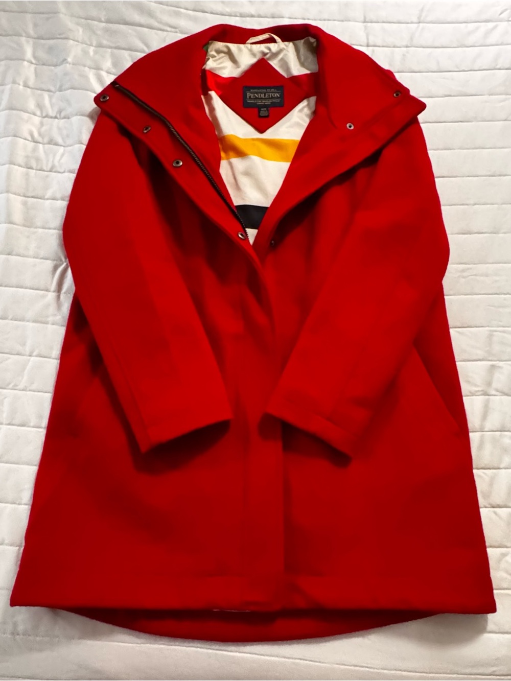 Pendleton Women's Cherry Red Wool Coat